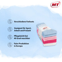 MT Damen und Herren Sport- und Freizeitsocken (16 Paar) Tennissocken - Pastell 35-38