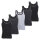 MT Herren Melange Tank-Top (5er Pack) Baumwoll Feinripp Unterhemden ärmellos - Mix mit Schwarz & Grau 8 (XXL)