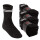 MT Damen und Herren Sport- und Freizeitsocken (24 Paar) Tennissocken - Schwarz-Whitestripe 35-38