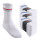 MT Damen und Herren Sport- und Freizeitsocken (24 Paar) Tennissocken - Weiss-Colourstripe 35-38