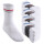 MT Damen und Herren Sport- und Freizeitsocken (32 Paar) Tennissocken - Weiss-Colourstripe 35-38