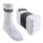 MT Damen und Herren Sport- und Freizeitsocken (8 Paar) Tennissocken - Weiss-Blackstripe 43-46