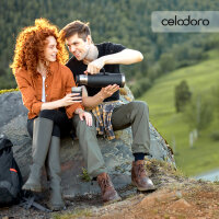 Celodoro 4 Paar Wandersocken, Arbeitssocken & Sportsocken (43-46, blau-grün) - verstärkte Unisex Socken für Damen & Herren - atmungsaktive Anti-Schweiß Funktionssocken für Sport, Wandern, Arbeit