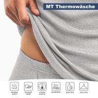 MT Damen Ski- & Thermowäsche Set - warme Unterwäsche Langarm mit weicher Innenseite - Ice Blue XL