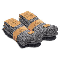 Footstar Herren Winter Wollsocken (6 Paar) Norweger...