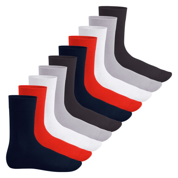 Footstar Herren & Damen Baumwollsocken (10 Paar) Klassische Socken aus Baumwolle - Everyday! - Metropolis 35-38