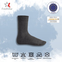 Footstar Herren & Damen Baumwollsocken (10 Paar), Klassische Socken aus Baumwolle - Everyday! - Marine-Anthra 47-50