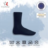 Footstar Herren & Damen Baumwollsocken (10 Paar), Klassische Socken aus Baumwolle - Everyday! - Marine 35-38