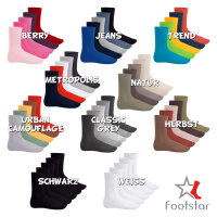 Footstar Herren & Damen Baumwollsocken (10 Paar), Klassische Socken aus Baumwolle - Everyday! - Anthrazit 35-38