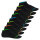 Footstar Herren & Damen Sneaker Socken (8 Paar), Kurze Sportsocken im Neon Look